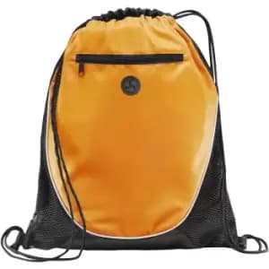 Image of Bullet The Peek Drawstring Cinch Backpack (Pack Of 2) (35.5 x 43.1cm) (Orange/Solid Black) - Orange/Solid Black