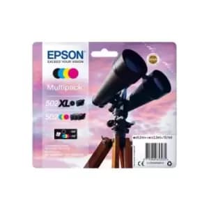 Image of Epson 502XL Black and Tri Colour Ink Cartridge