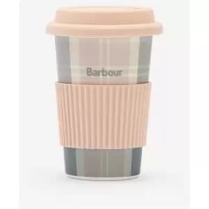 Image of Barbour Reusable Tartan Travel Mug - Pink
