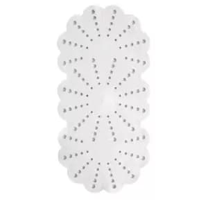 Image of Showerdrape Petal Bath Mat - White