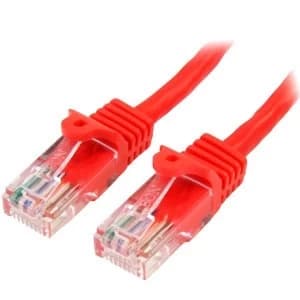 Image of StarTech 45PAT50CMRD networking cable 0.5 m Cat5e U/UTP (UTP) Red