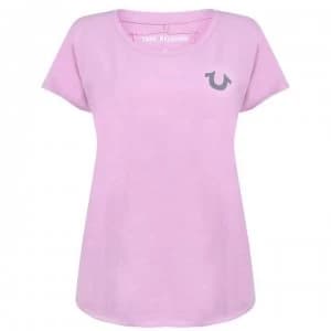 Image of TRUE RELIGION Reflective T-Shirt - Gelato Pink