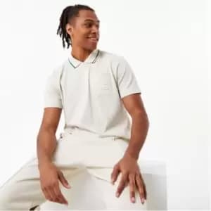 Image of Slazenger ft.Aitch Half Zip Tipped Polo - Cream