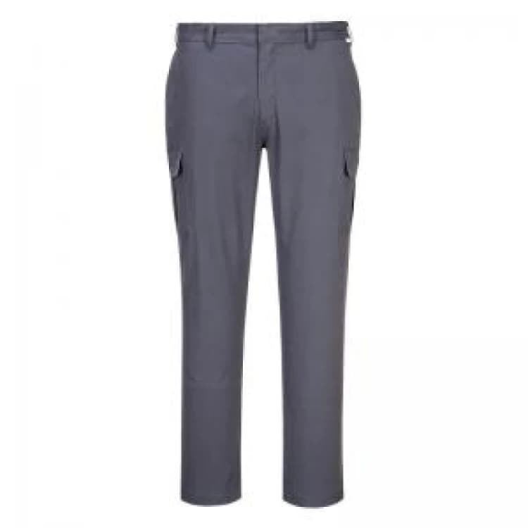 Image of Portwest Stretch Slim Combat Trousers S231CGR28 Colour: Charcoal Grey