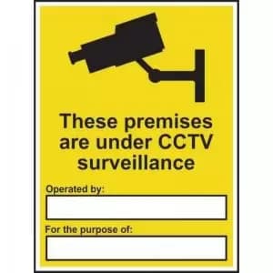 Image of These Premises Are Under CCTV Surveillance’ Sign; Rigid 1mm