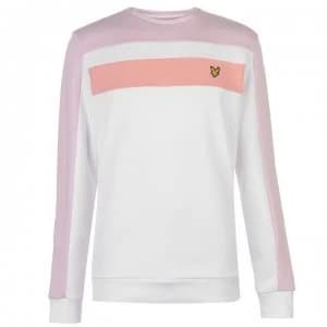 Image of Lyle and Scott Colour Block Sweatshirt - White 626