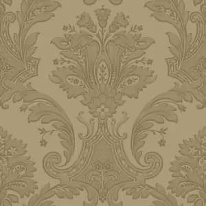 Image of Belgravia Decor Amara Damask Gold Textured Wallpaper