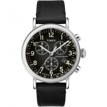 Image of Timex Black 'Standard' Chronograph Watch - TW2T21100