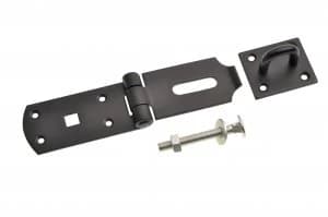 Image of Wickes Heavy Duty Door Hasp and Staple - Black 203mm
