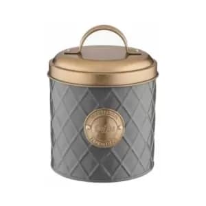 Image of Typhoon Henrik Grey Lid Coffee Storage Canister with Copper Lid, 12 CM