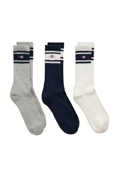 Image of Gant 3 Pack Shield Sport Socks Navy