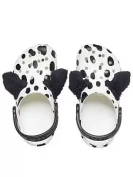 Image of Crocs Classic Clog Graphics Sandal, White, Size 6 Younger