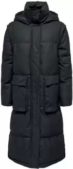 Image of Only Sally Rain X-long 2-in-1 puffer Coats black