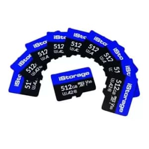 Image of iStorage 512GB Micro SD Card - 10 Pack