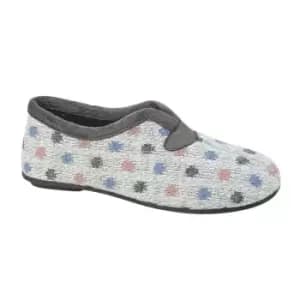 Image of Sleepers Womens/Ladies Seana Spotted Slippers (7 UK) (Grey)