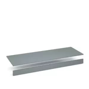 Image of Flux top and plinth finishing panels for quadruple locker units 1600mm wide - smoke blue
