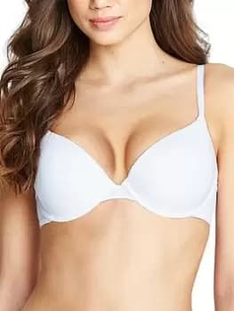 Image of Wonderbra Wonderbra T Shirt Bra - White, Size 36, Women