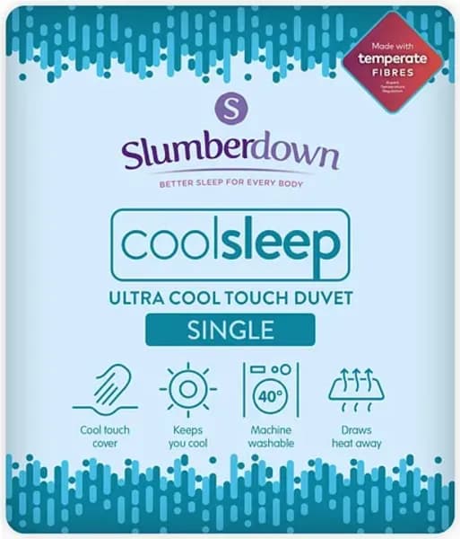 Image of Slumberdown Ultracool Nylon Summer Duvet Duvets Single Blue 88491318010