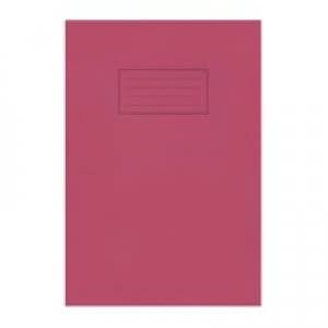 Image of Silvine A4 Exercise Book Ruled Red PK10