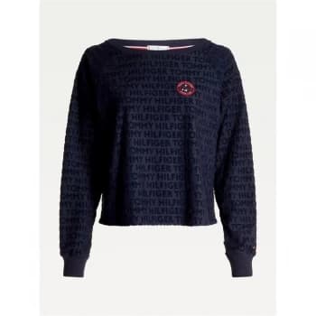 Image of Tommy Bodywear Tommy Hilfiger Repeat Towel Top - Desert Sky