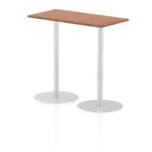 Image of Italia Poseur Table Rectangle 1200/600 Top 1145 High Walnut