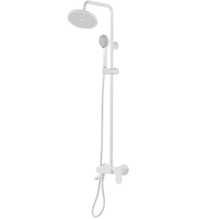 Image of Beliani Mixer Shower Set In White Gurara