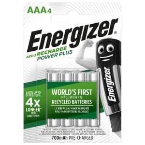 Image of Energizer Rechargeable Batteries AAA - 4 Pack