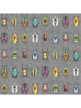 Image of Woodchip & Magnolia Beetle Jewels Multi Wallpaper