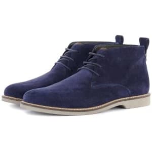 Image of Barbour Mens Consett Chukka Boots Ink Blue 10