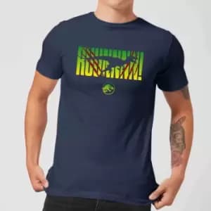 Image of Jurassic Park Run! Mens T-Shirt - Navy - XXL