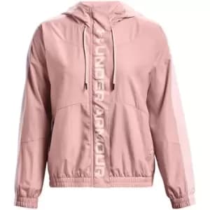 Image of Under Armour Rush Woven FZ Jacket - Pink