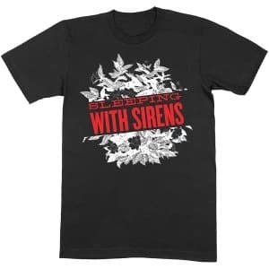 Image of Sleeping With Sirens - Floral Unisex Large T-Shirt - Black