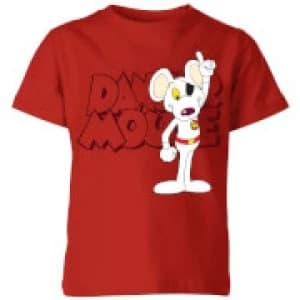 Image of Danger Mouse Pose Kids T-Shirt - Red - 11-12 Years