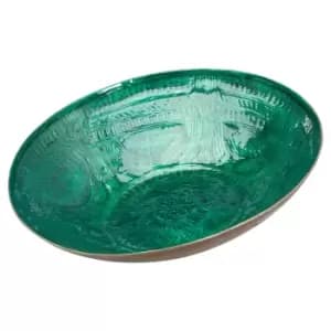 Image of Aztec Collection Brass Embossed Ceramic Dipped Bowl