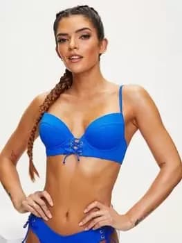 Image of Ann Summers Swim Catalina U/w Bikini Top - Bright Blue, Bright Blue, Size 30D, Women