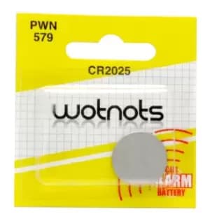Image of Coin Cell Battery CR2025 - Lithium 3V PWN579 WOT-NOTS