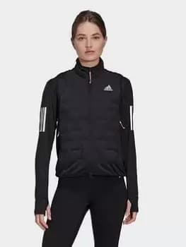 Image of adidas X-City Padded Running Vest, Black, Size S, Women