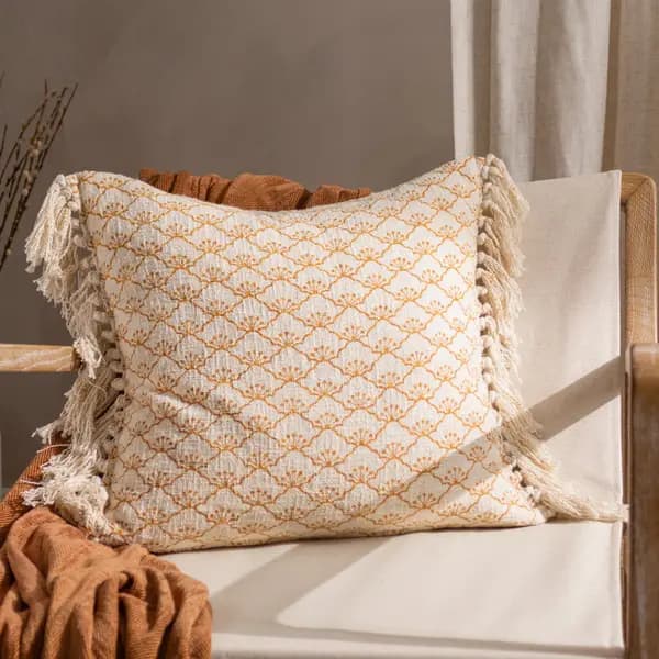Image of Saku Cushion Honey, Honey / 50 x 50cm / Polyester Filled