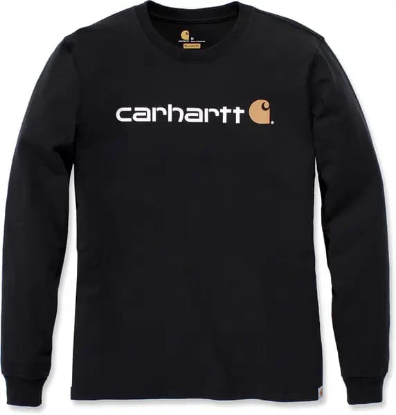 Image of Carhartt EMEA Workwear Signature Graphic Core Logo Longsleeve, black, Size XS
