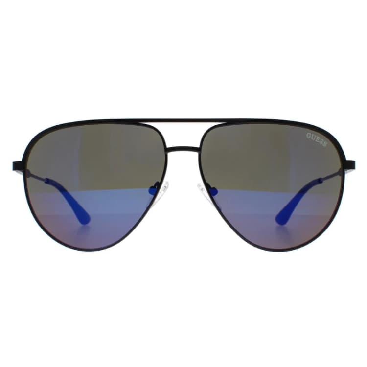 Image of Guess Aviator Black Blue Mirrored GF5083 Black