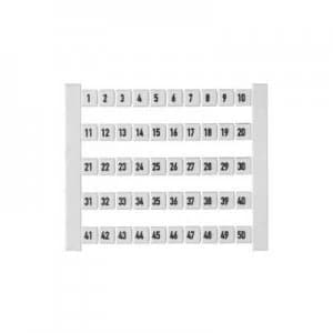 Image of Terminal markers DEK 5 FW 1-50 473460001-500 White Weidmueller 500 pc(s)