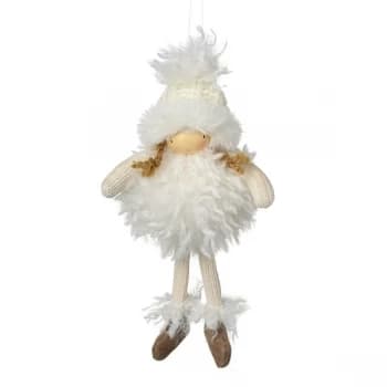 Image of Hanging White Fluffy Belly Girl