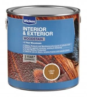 Image of Wickes Woodstain - Light Oak 2.5L