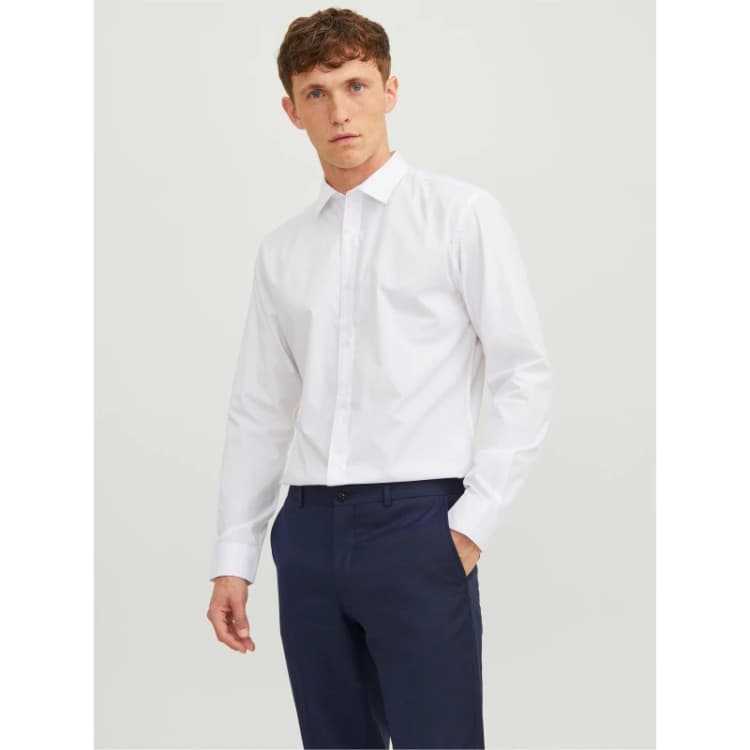 Image of Jack and Jones Joe Poplin Shirt Mens White male L