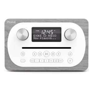 Image of EVOKE CD4 GREY All In One DABFM Music System with CD and Bluetooth in Grey
