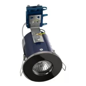 Image of Electralite Yate Fire Rated Downlight IP65 Black Chrome