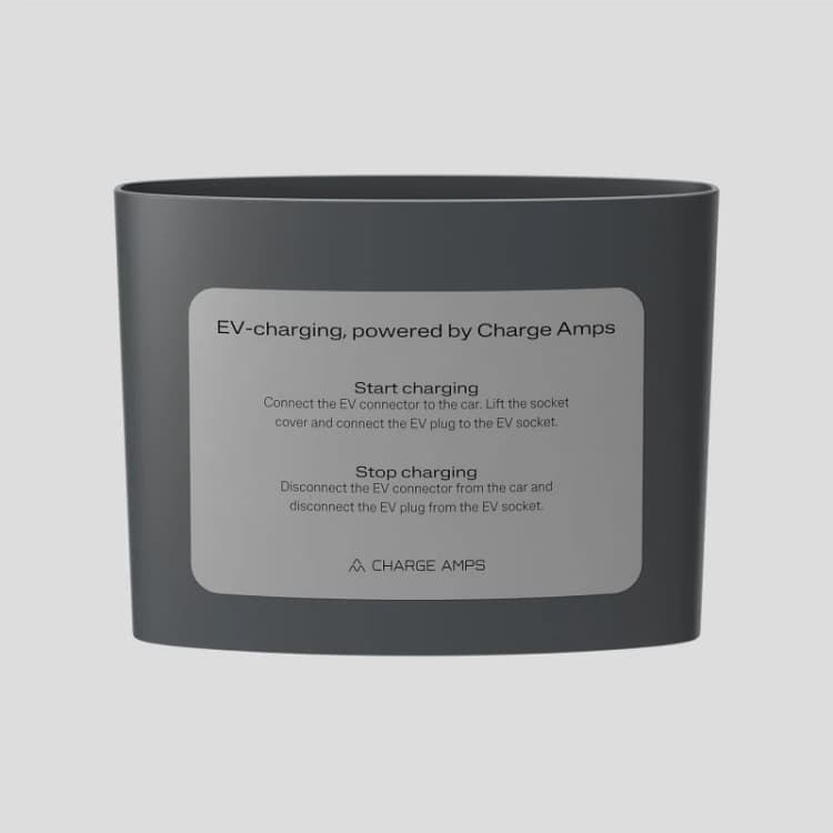 Image of Charge Amps Dwn Pole Moun Sicker Ple