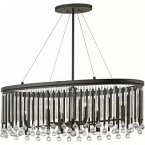 Image of Loops - 6 Bulb Ceiling Pendant Light Fitting Espresso LED E14 60W Bulb