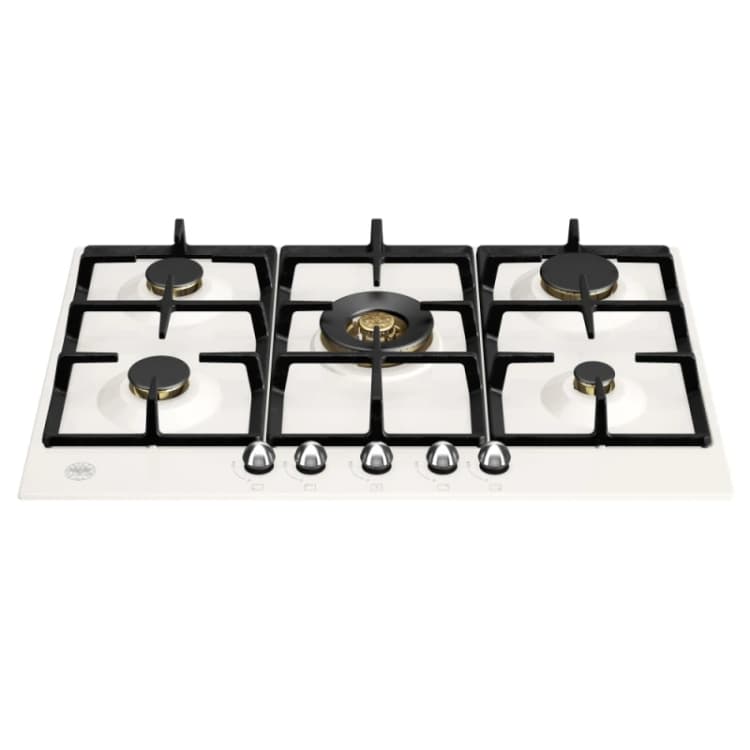 Image of Bertazzoni P755CHERAX 75cm Heritage Series 5 Burner Gas Hob - IVORY P755CHERAX