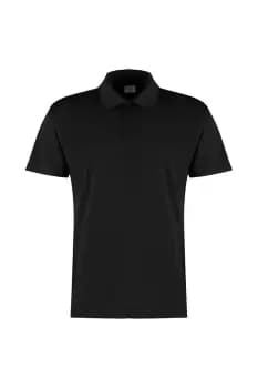 Image of Micro Mesh Short-Sleeved Polo Shirt